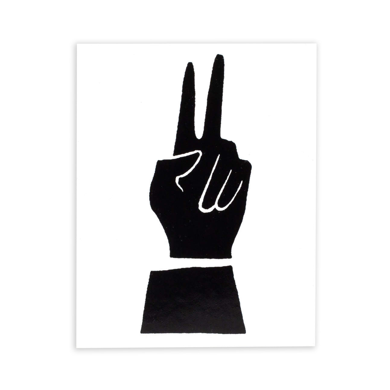 Peace Sign Hand Sticker