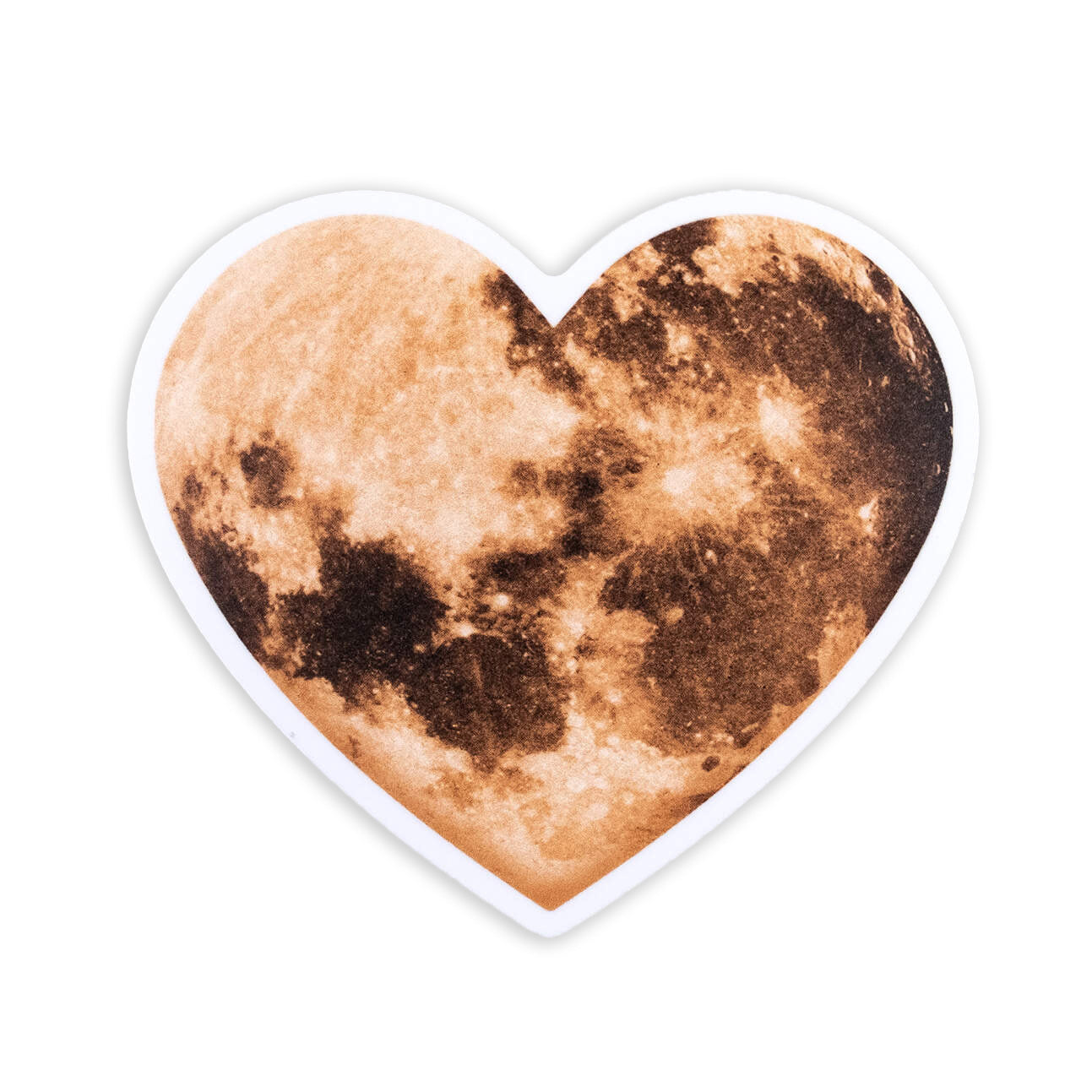 Heart Moon Sticker